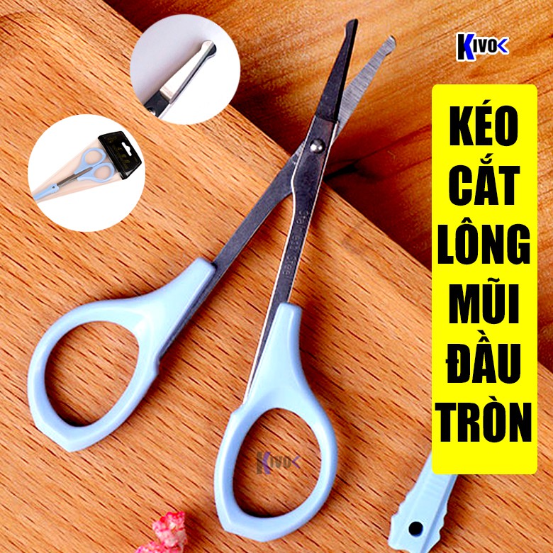 [ĐẦU TRÒN] Kéo Cắt Lông Mũi / Lông Mi / Lông Mày Cao Cấp Loại Tốt Đầu Bo Tròn - Kéo Cắt Tỉa Lông Mũi Chân Mày - CA868