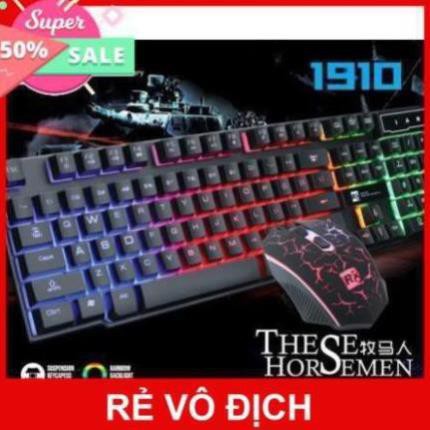 [FREESHIP-99K] COMBO BÀN PHÍM CHUỘT GIẢ CƠ LED R8-1910 CHUYÊN GAME