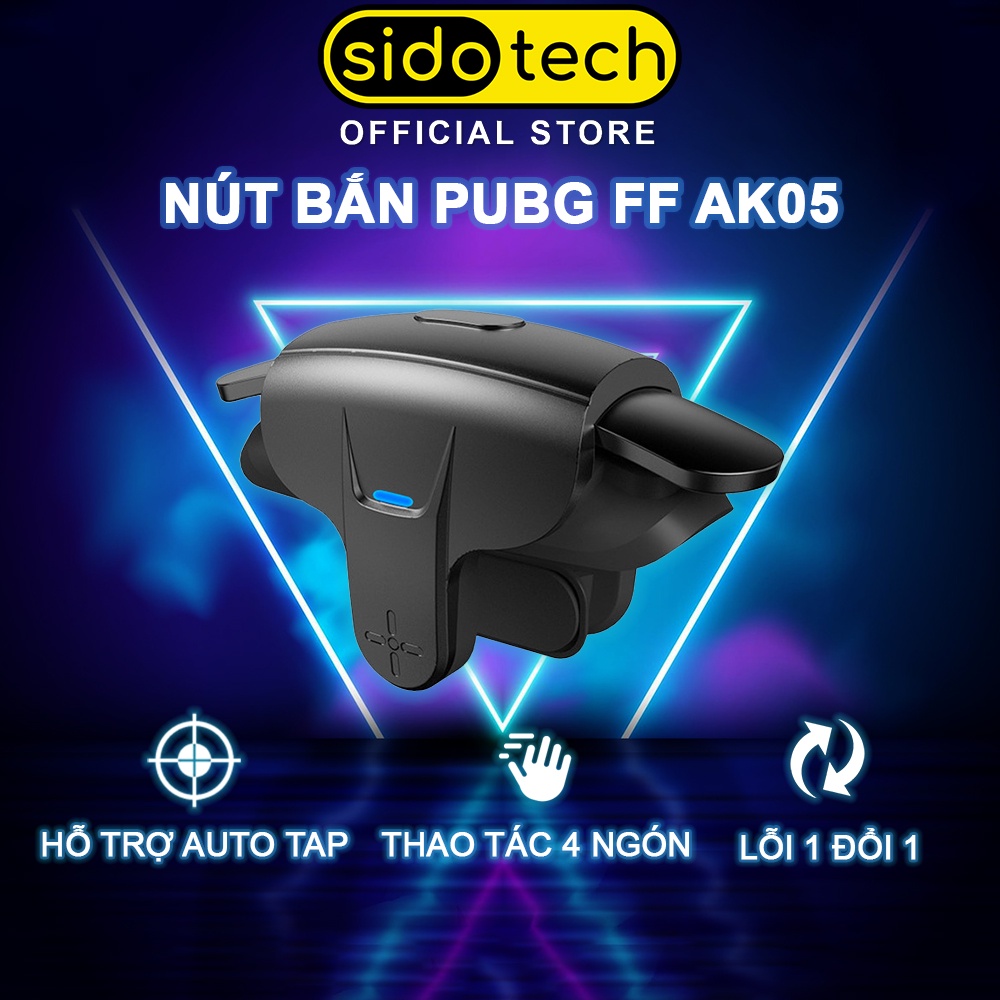 Nút bắn pubg auto tap SIDOTECH MEMO AK05 hỗ trợ ghìm tâm thao tác 4 ngón với 4 chế độ tap chơi game FPS PUBG FF