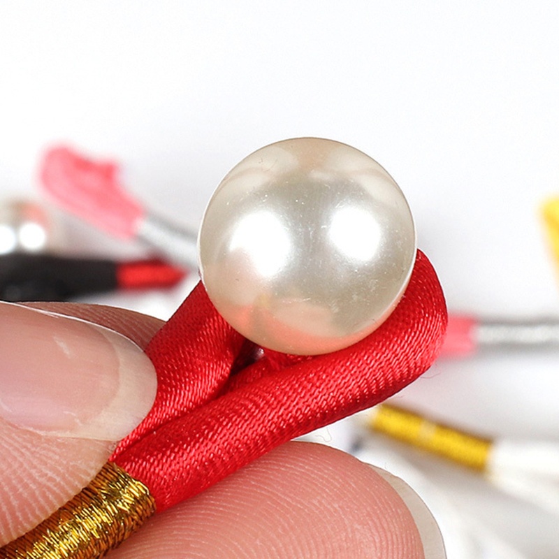 Nút Thắt Dây Thêu Hình Ếch Bằng Lụa Đính Ngọc Trai Phong Cách Trung Hoa ​Thắt Nút Nhanh Chóng Chất Lượng Cao