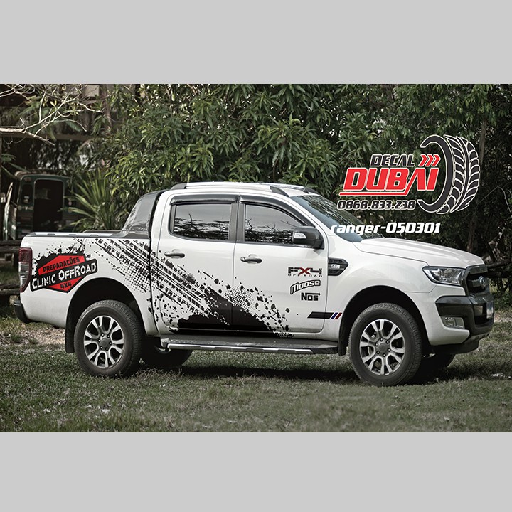 Tem dán sườn xe ford ranger