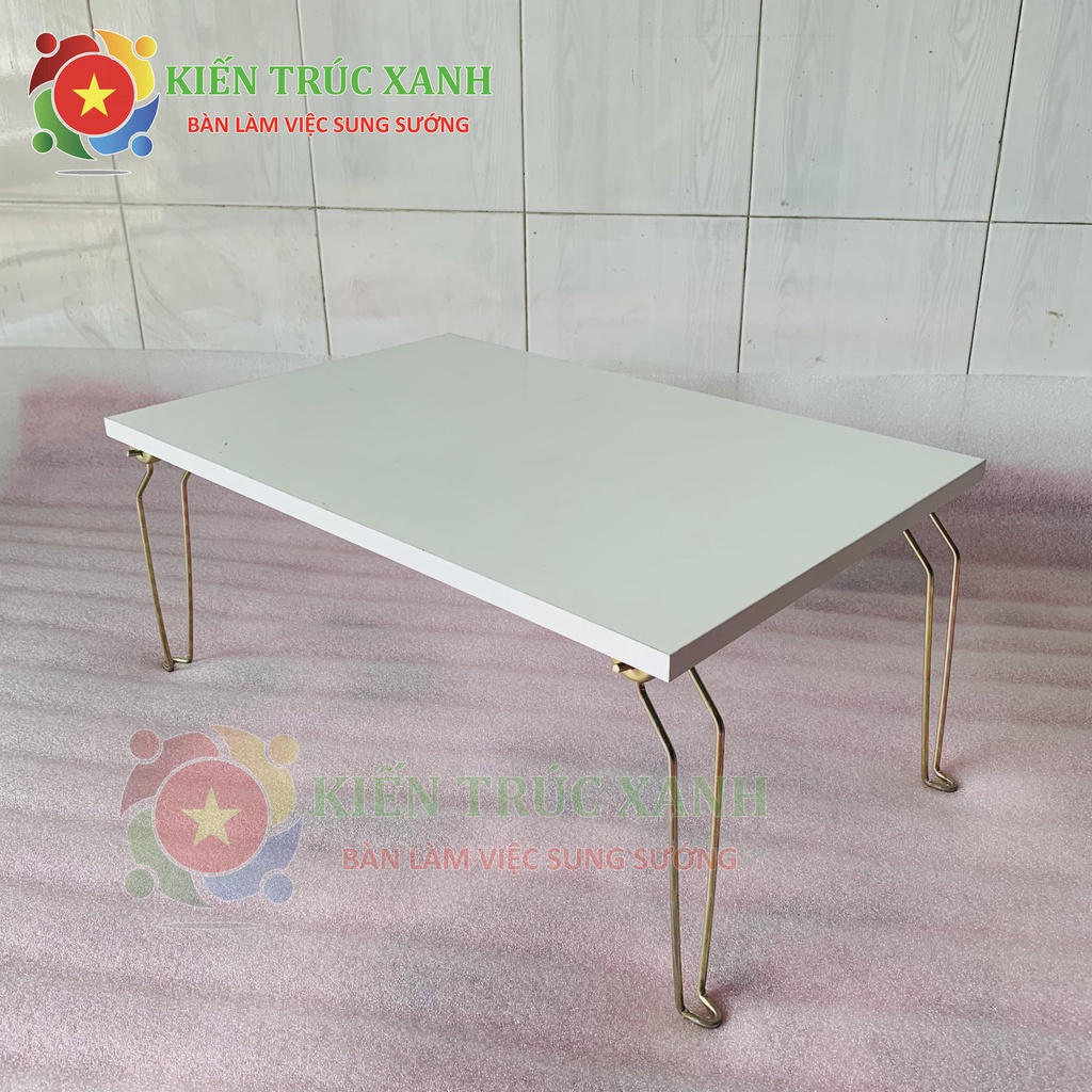 , mặt gỗ MDF màu TRẮNG nhập khẩu cao cấp, chân sắt sơn tĩnh điện chắc chắn