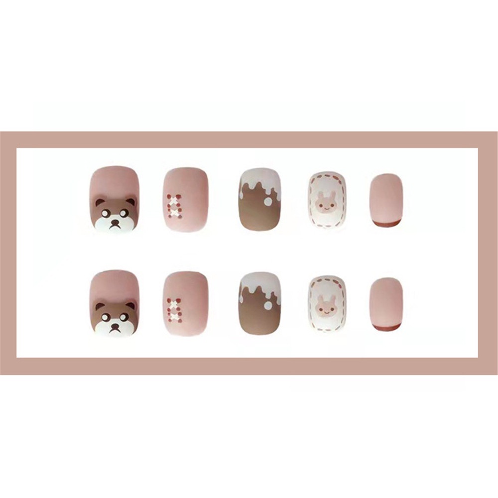 Set 24 Miếng Dán Trang Trí Móng Tay Họa Tiết Hoạt Hình Dễ Thương