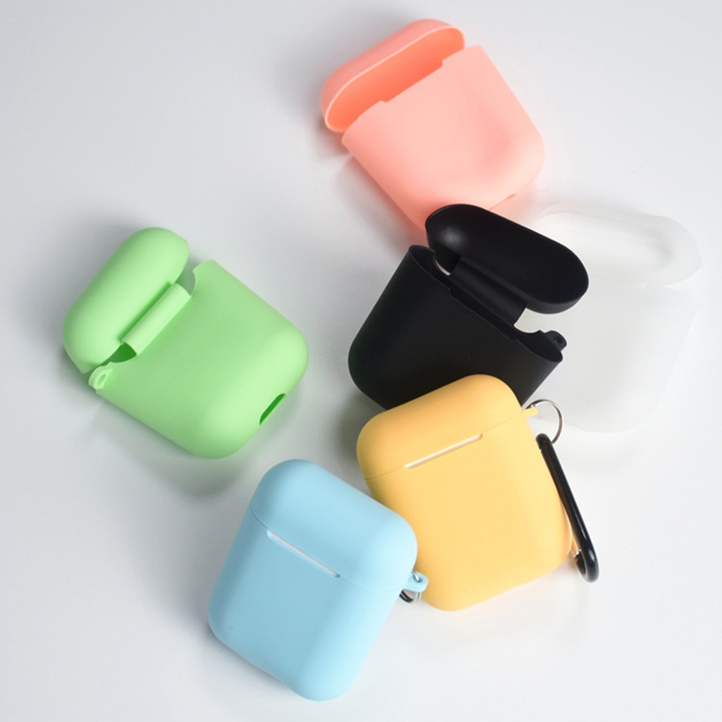 Vỏ Bảo Vệ Hộp Sạc Tai Nghe Airpods 1 / 2 Chống Trầy Kèm Phụ Kiện