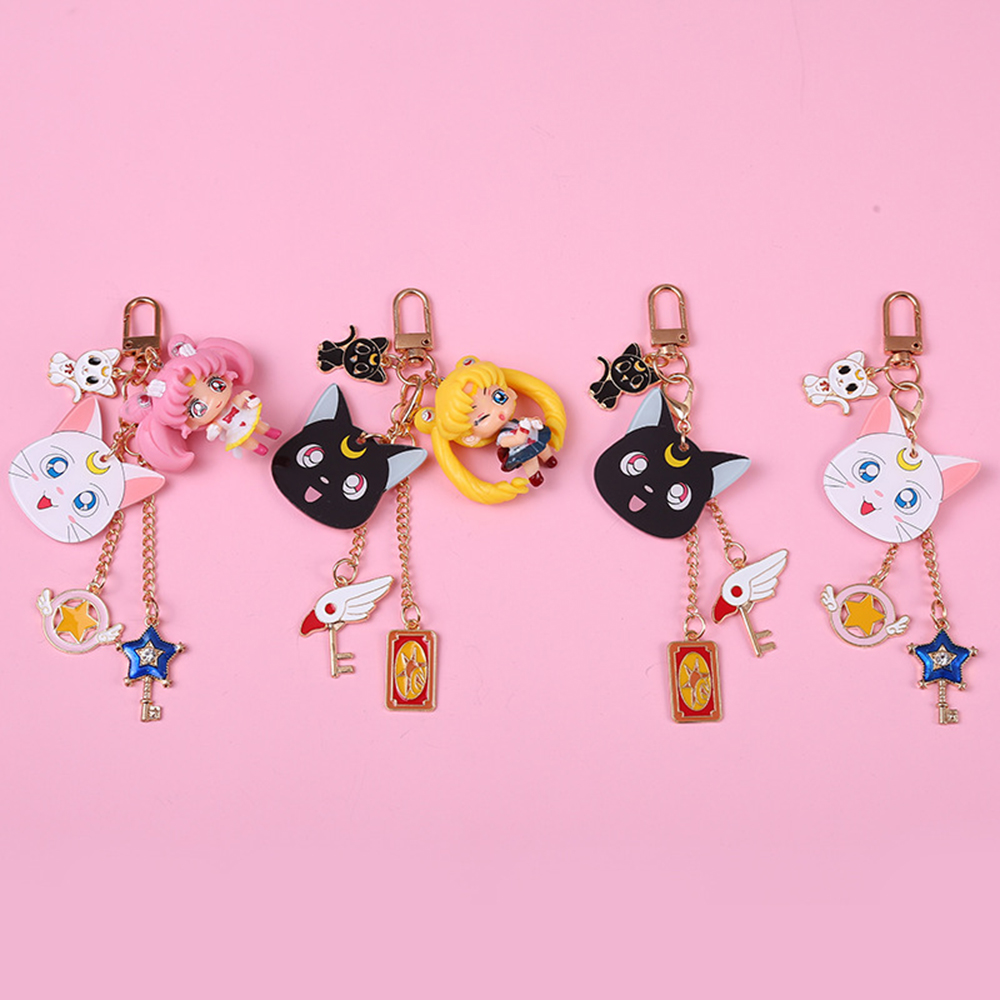 Móc khóa hình thủy thủ mặt trăng SAILOR MOON đáng yêu
