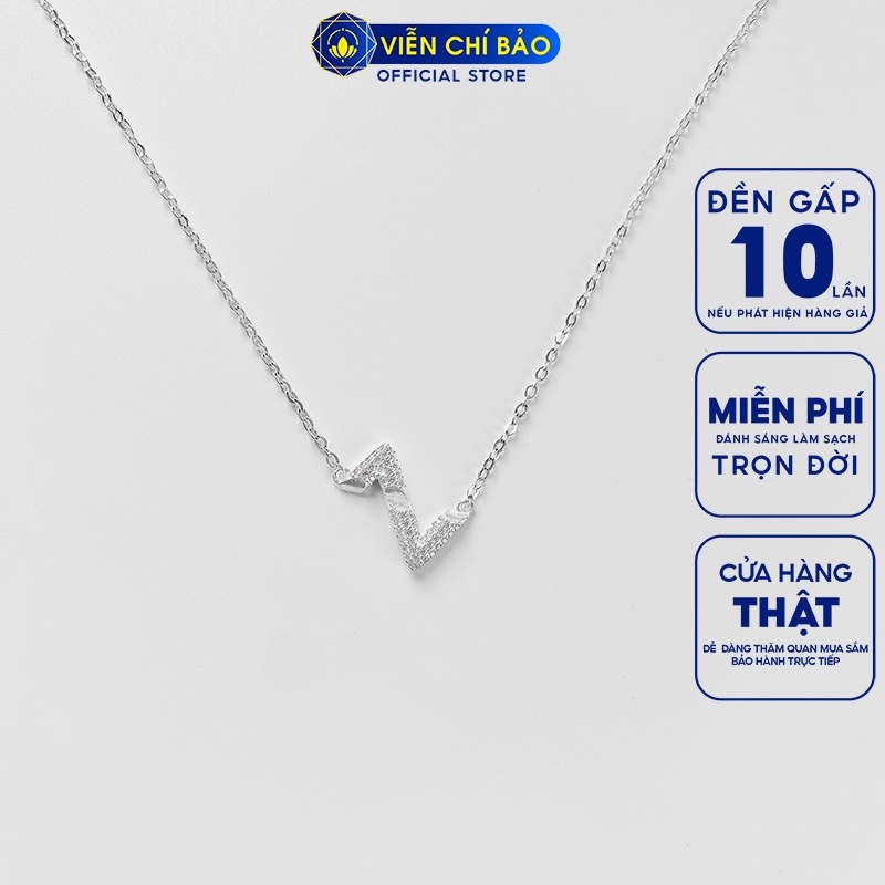 Dây chuyền zích zắc chất liệu bạc 925 thời trang phụ kiện trang sức nữ Viễn Chí Bảo D400802