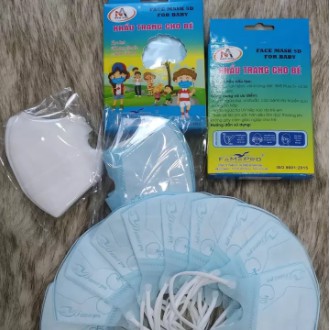 Hộp 10 cái khẩu trang trẻ em 5D mask kháng khuẩn Famapro Nam Anh - cho bé (1 - 4 ) tuổi