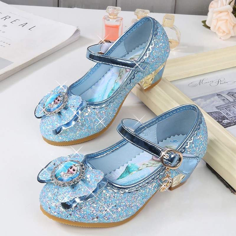 Giày cao gót công chúa Elsa cho bé gái từ 2-5 tuổi - chất liệu cao cấp, êm chân