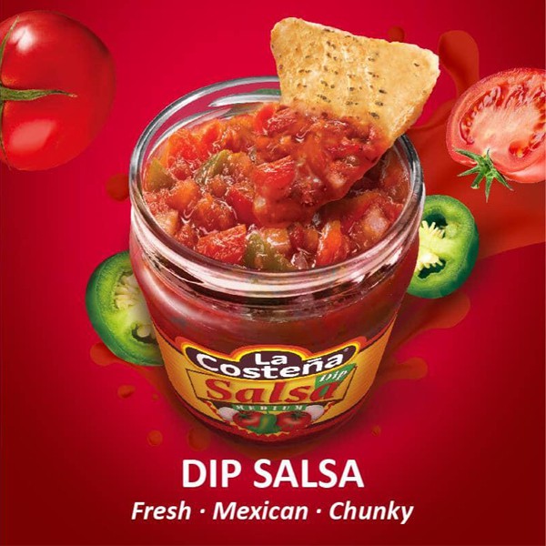 Sốt salsa Nhãn La Costena Dip Salsa Hot 453g