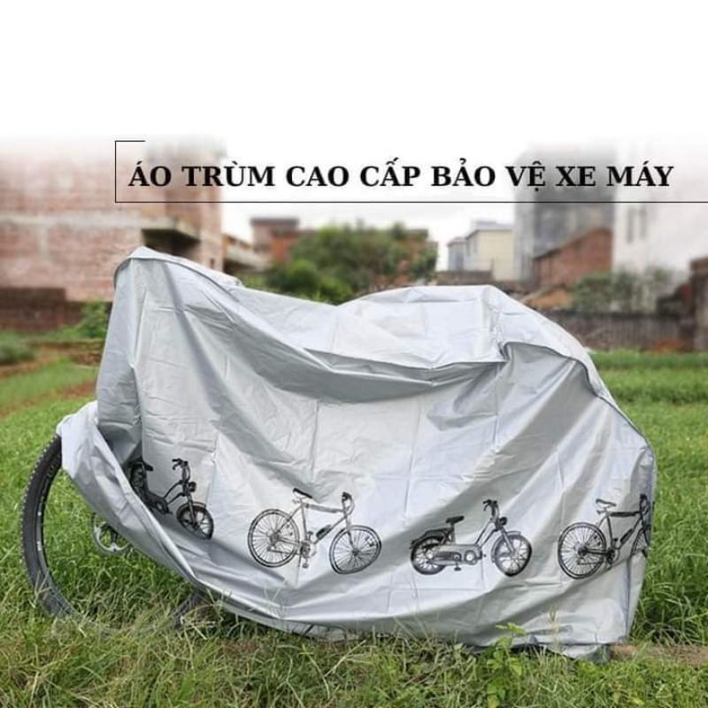 Bạt phủ xe đạp xe máy cao cấp, chống nắng mưa cho xe