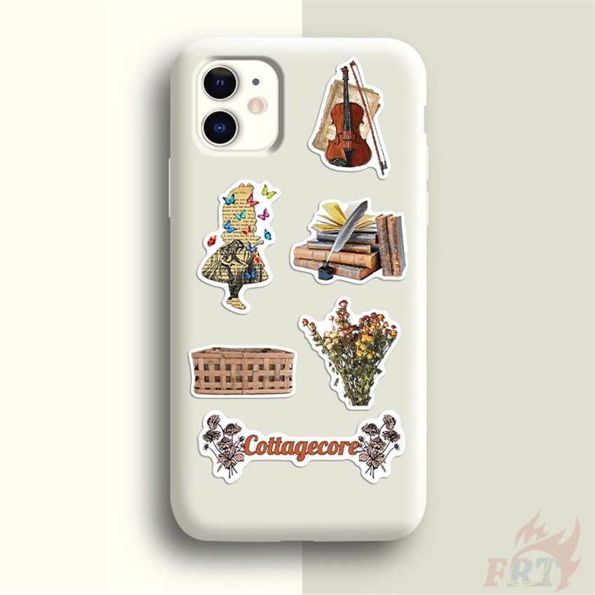 Bộ 100 Cái/Bộ ❉ Miếng Dán Trang Trí Phong Cách Retro Độc Đáo ❉ Miếng Dán Trang Trí Đa Năng Diy Thời Trang