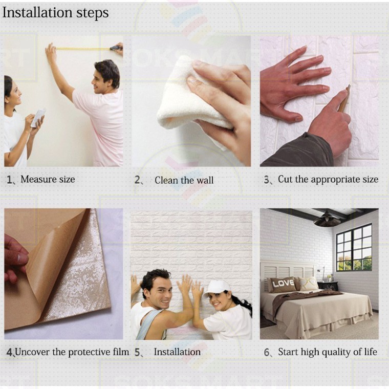 Xốp dán tường giả gạch 3D - Khổ lớn 35x30cm | BigBuy360 - bigbuy360.vn