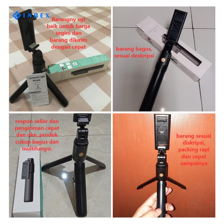 Gậy Tự Sướng Bluetooth Kèm Điều Khiển Từ Xa | BigBuy360 - bigbuy360.vn