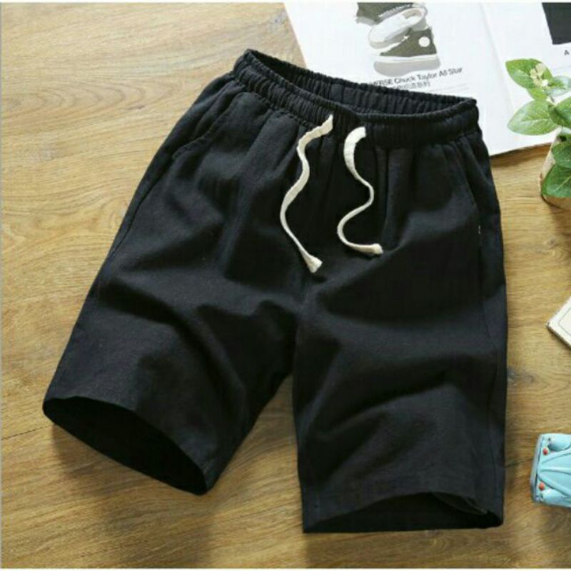 Quần Nam Quần Đùi Nam Vải Đũi Cao Cấp Mềm Mịn Nhẹ Thoáng Mát Thấm Hút Mồ Hôi Màu Đen Trắng Xanh Than Xanh Nhạt Be Xám