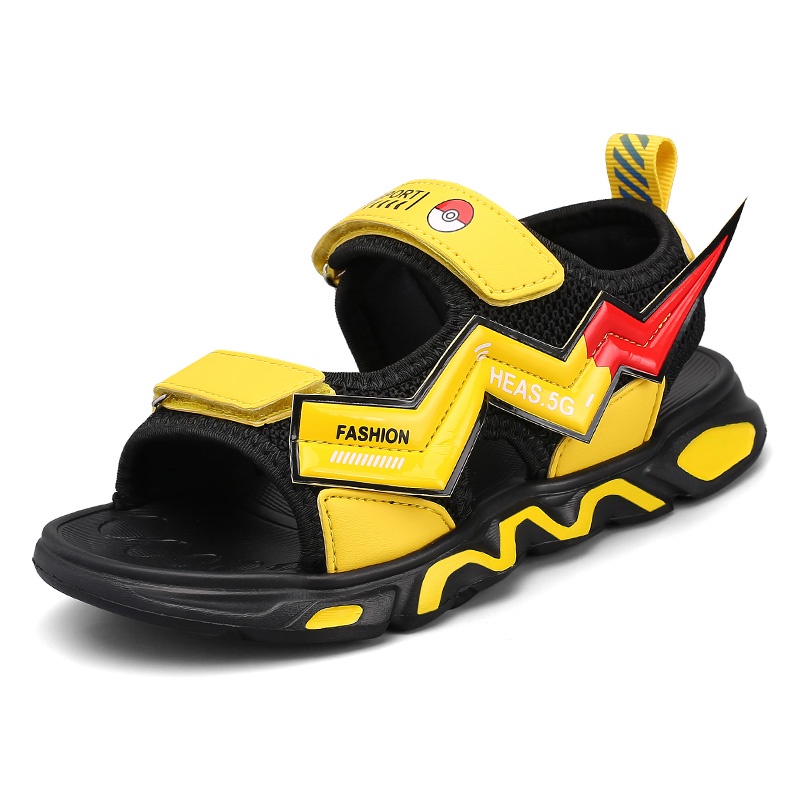 Sandal đế mềm in hình pikachu thời trang cho bé trai