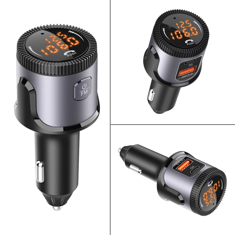 Máy Phát Nhạc Bluetooth PD 18W Sạc Nhanh Cho Xe Hơi