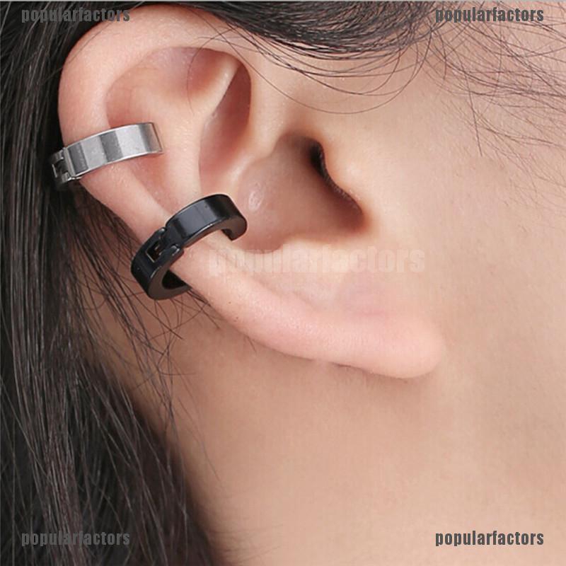 Khuyên Tai Dạng Kẹp Bằng Thép Titan Thời Trang Cho Nam Nữ
