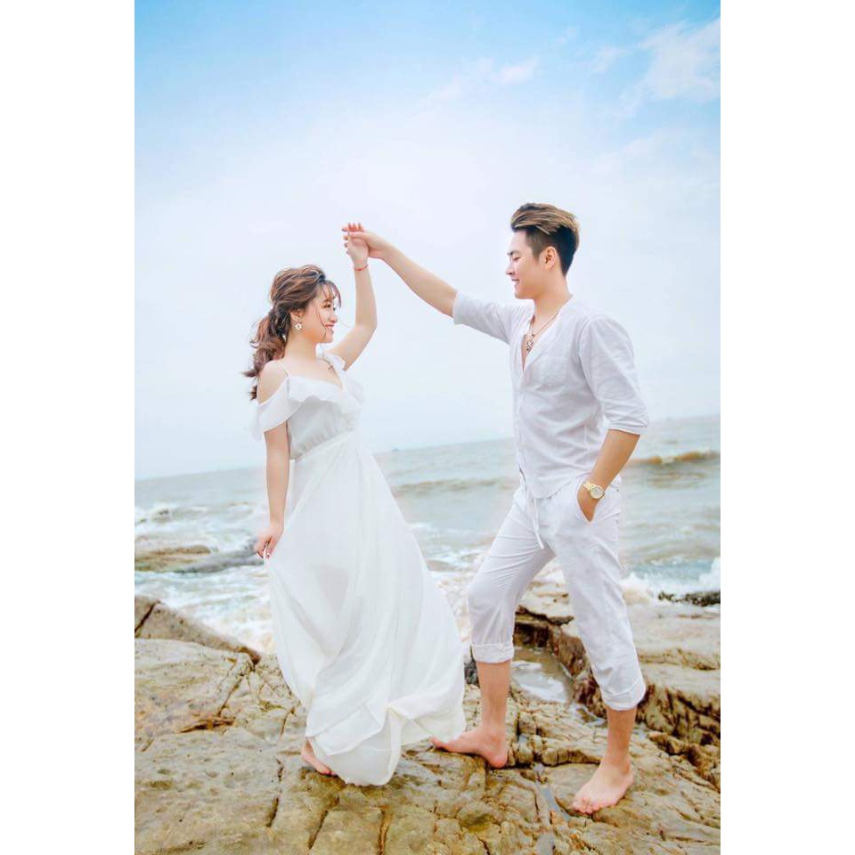 Đầm maxi 2 dây trễ vai bèo- kèm hình khách xinh | BigBuy360 - bigbuy360.vn