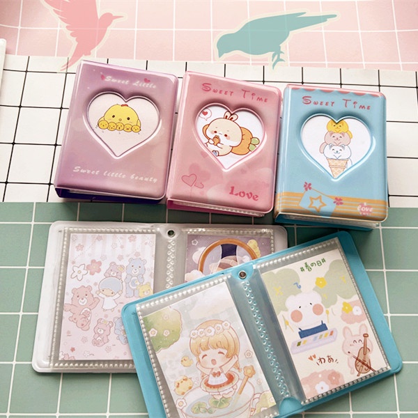 Album Ảnh 3 Inch 40 Ngăn Đựng Thẻ Phong Cách Hàn Quốc