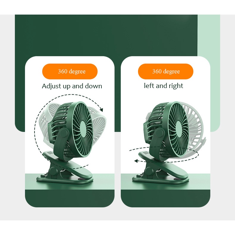 Hàng Mới Về Mới Quạt Điện Không Dây Dạng Kẹp 2022 Dễ Sử Dụng