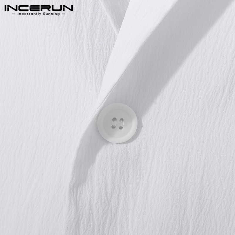 Set trang phục INCERUN gồm áo tank top + quần dài ống rộng thời trang dự tiệc cho nam