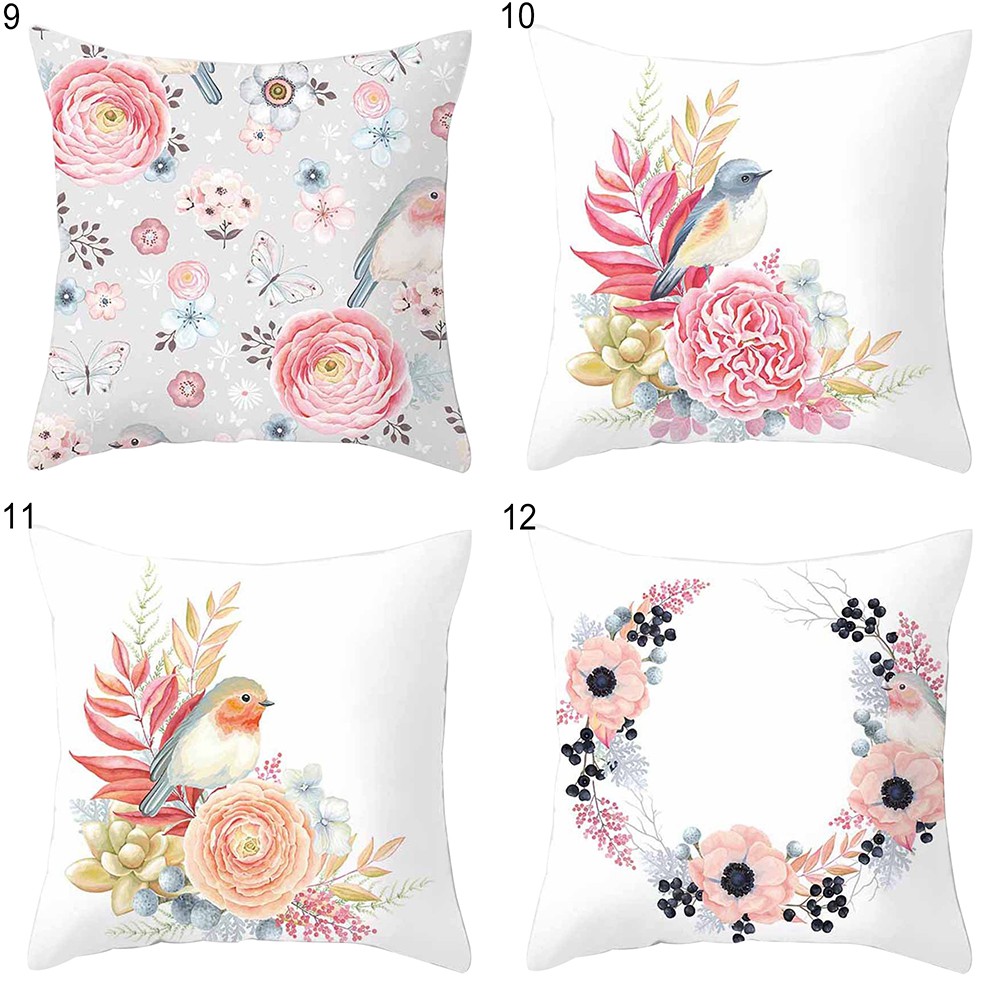 Áo gối vuông hình hoa