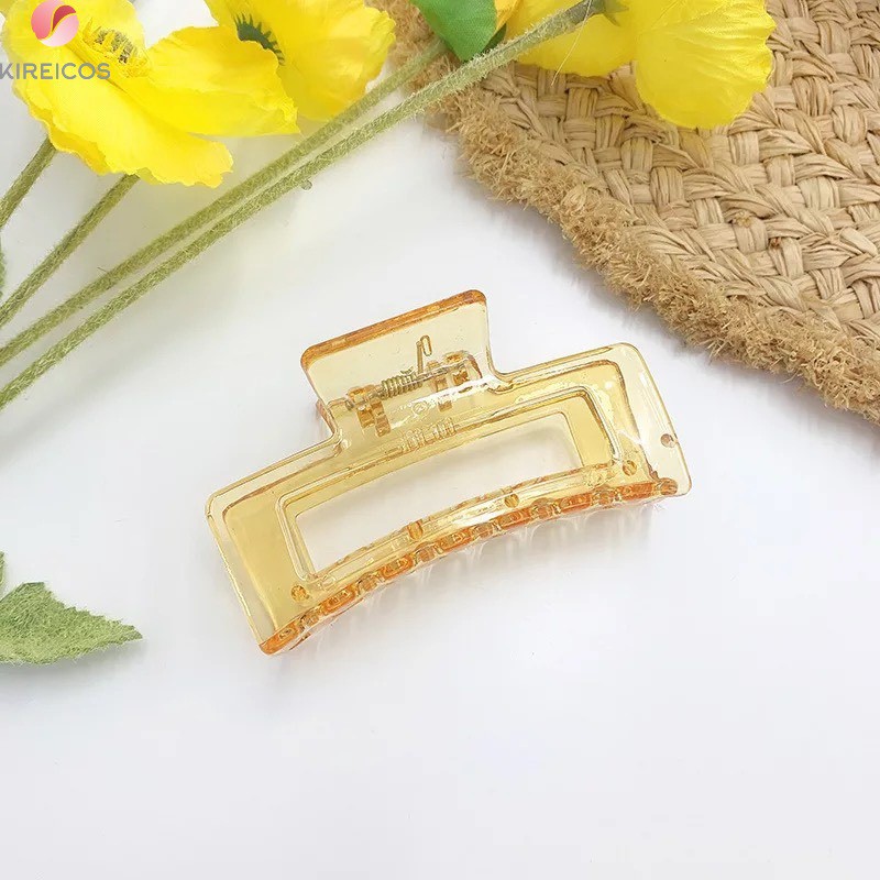 Kẹp Tóc Gấp Tóc Càng Cua Siêu To Màu Trong Suốt Cho Tóc Dày Hot Trend Hàn Quốc