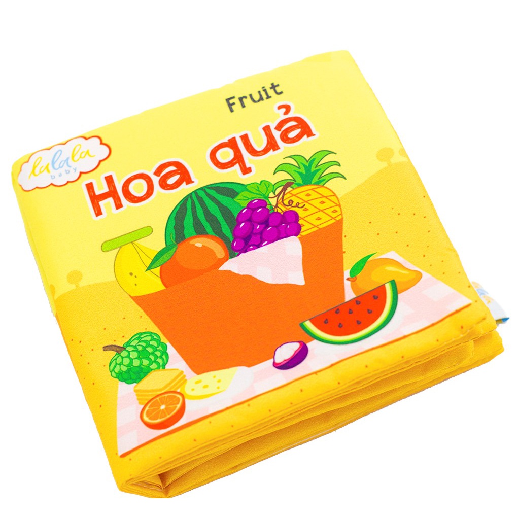 Sách Vải Cho Bé Phát Triển Trí Thông Minh Chủ Đề Hoa Qủa Giúp Bé Nhận Biết - LeVyStore - TheGioiHangNhap