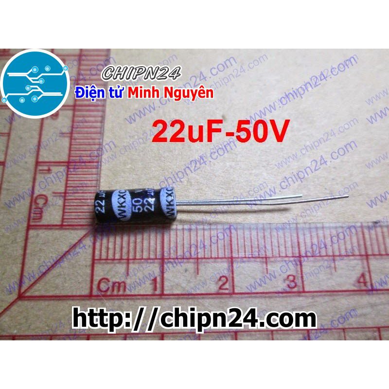 [25 CON] Tụ hóa 22uF 50V (5x11mm)