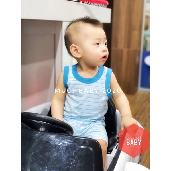 Bộ Quần Áo Ba Lỗ Nous Petit Xanh Cốm NOUS (Size 6-9 Tháng Đến 18-24 Tháng)