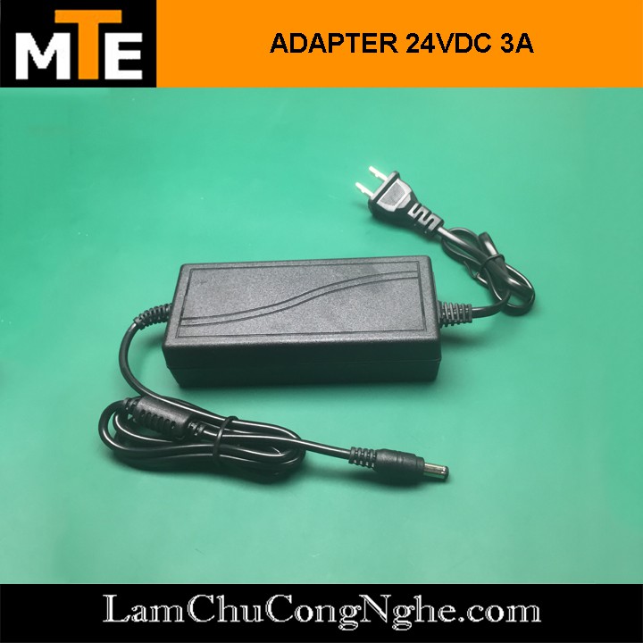 Nguồn adapter 24V 3A jack DC 5.5 * 2.1 mm