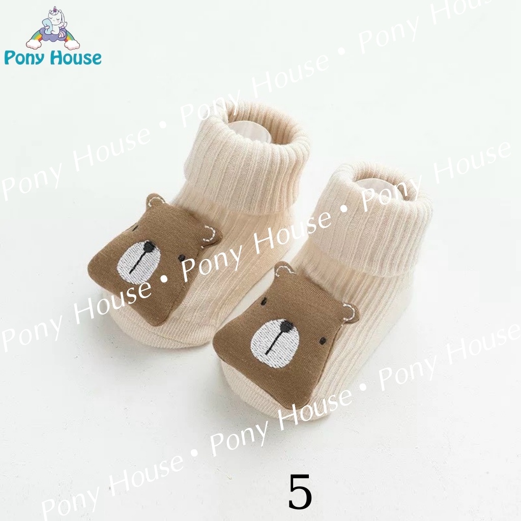Tất Len Tăm Cao Cổ Hình Thú Ngộ Nghĩnh Siêu Co Giãn, Mềm Mịn Cho Bé Trai, Bé Gái Từ Sơ Sinh - 1 tuổi (Full Mẫu)