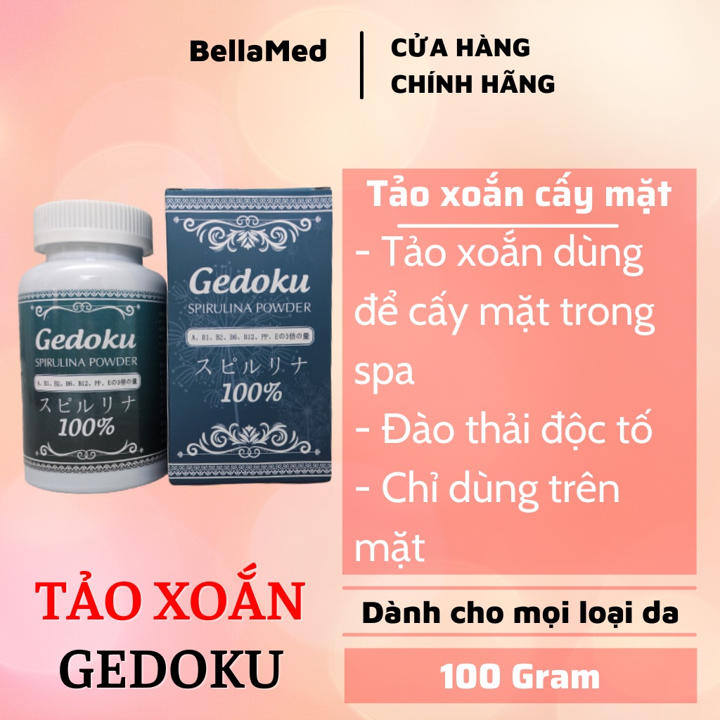 Tảo xoắn Gedoku thải độc Nhật Bản dùng trong spa