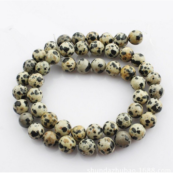 Chuỗi hạt đá tự nhiên 4/6/8/10/12mm 15'' dùng làm trang sức thủ công