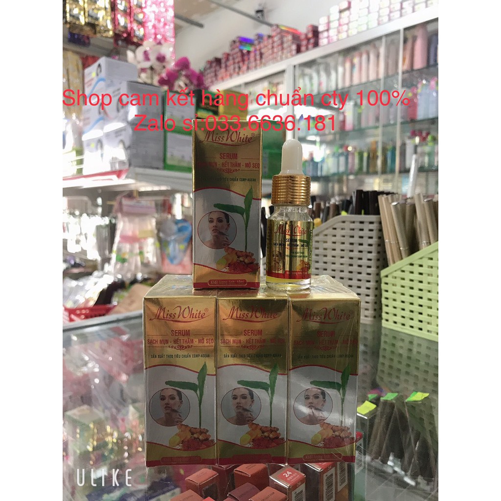 serum mụn -thâm-sẹo từ nghệ đỏ 10ml  [chuẩn hàng cty 100%]