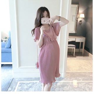 Váy bầu đầm bầu voan a0120