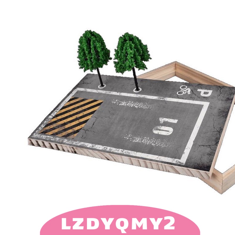 Mô Hình Phong Cảnh Bãi Đậu Xe Diorama Tỉ Lệ 24