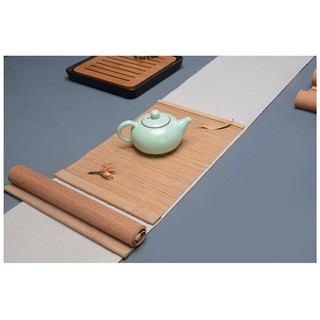 Chiếu trà bằng trúc bện