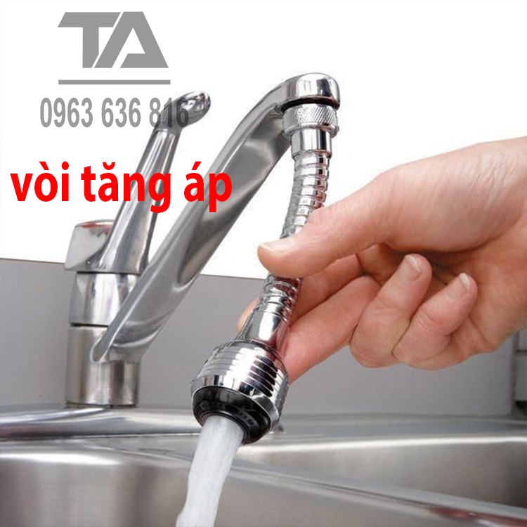 Vòi Nối Tăng Áp Lực Cho Bồn Rửa Chén,Bồn Rửa Tay - Hàng Loại 1