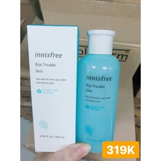 Nước cân bằng dành cho da Innisfree Bija Trouble Skin 200ml