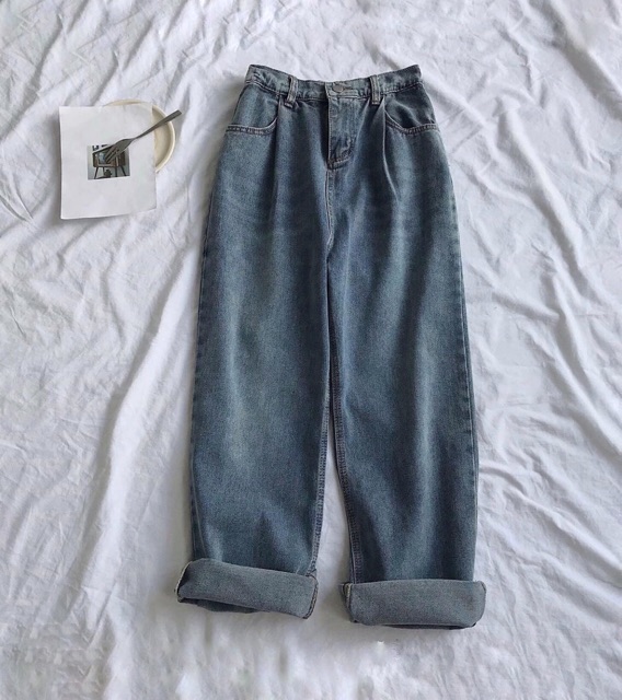 [Mã SKAMCLU9 giảm 10% đơn 100K] Quần Jeans Nữ Ống Rộng Lưng Cao SIMPLE Phong Cách Ulzzang – Tuni Store | BigBuy360 - bigbuy360.vn