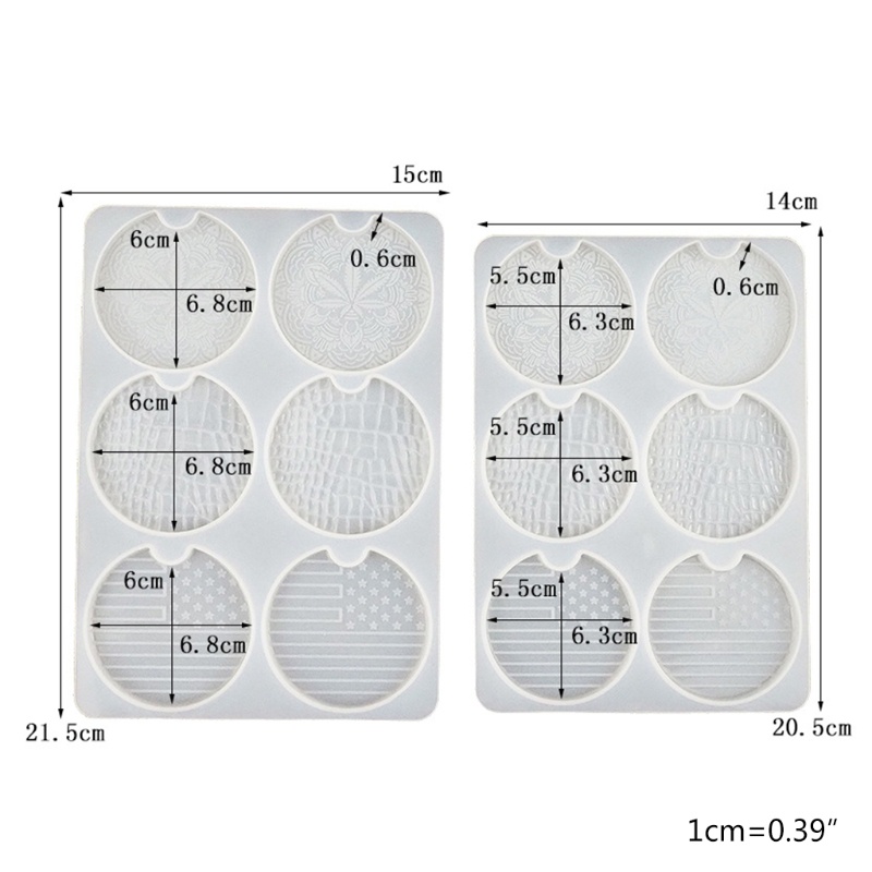 Khuôn Silicone Làm Đế Lót Ly Bằng Epoxy Resin DIY