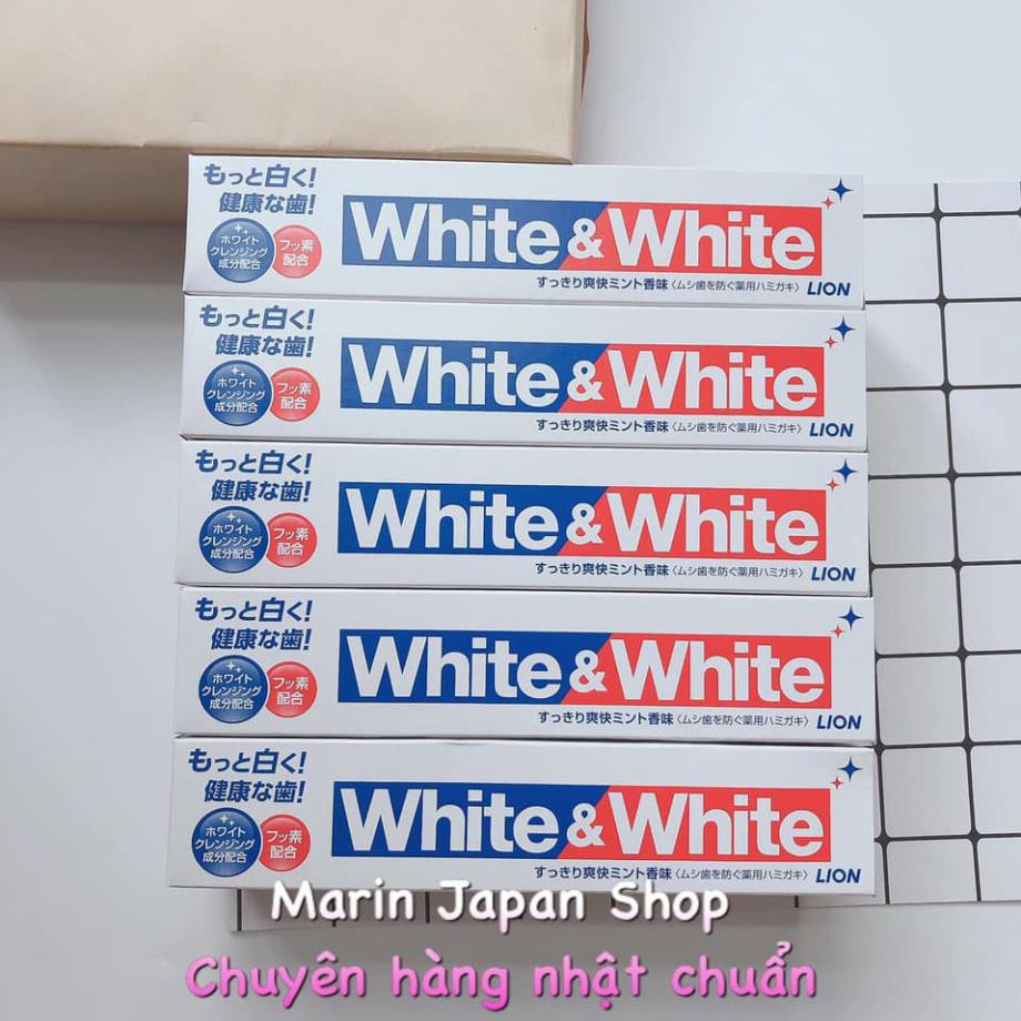 [SALE GIÁ RẺ] Kem đánh răng White And White Lion Nhật Bản