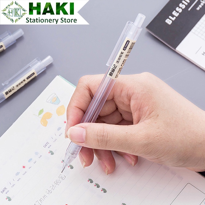 Bút chì bấm cơ HAKI ngòi 0.5mm 0.7mm tiện lợi dành cho học sinh B62
