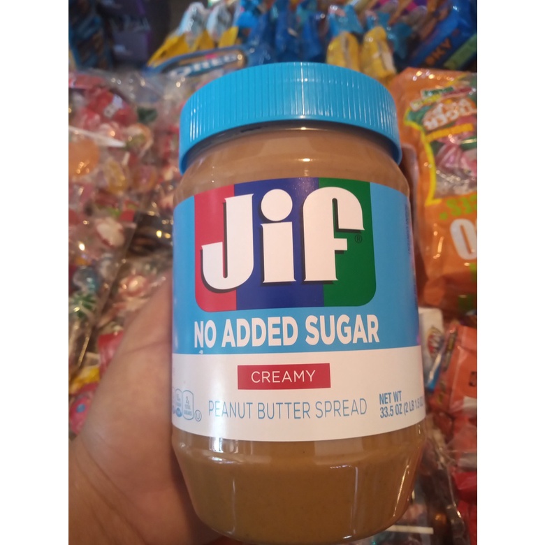 BƠ ĐẬU PHỘNG KHÔNG ĐƯỜNG JIF NO ADDED SUGAR 440G CHÍNH HÃNG - 11395
