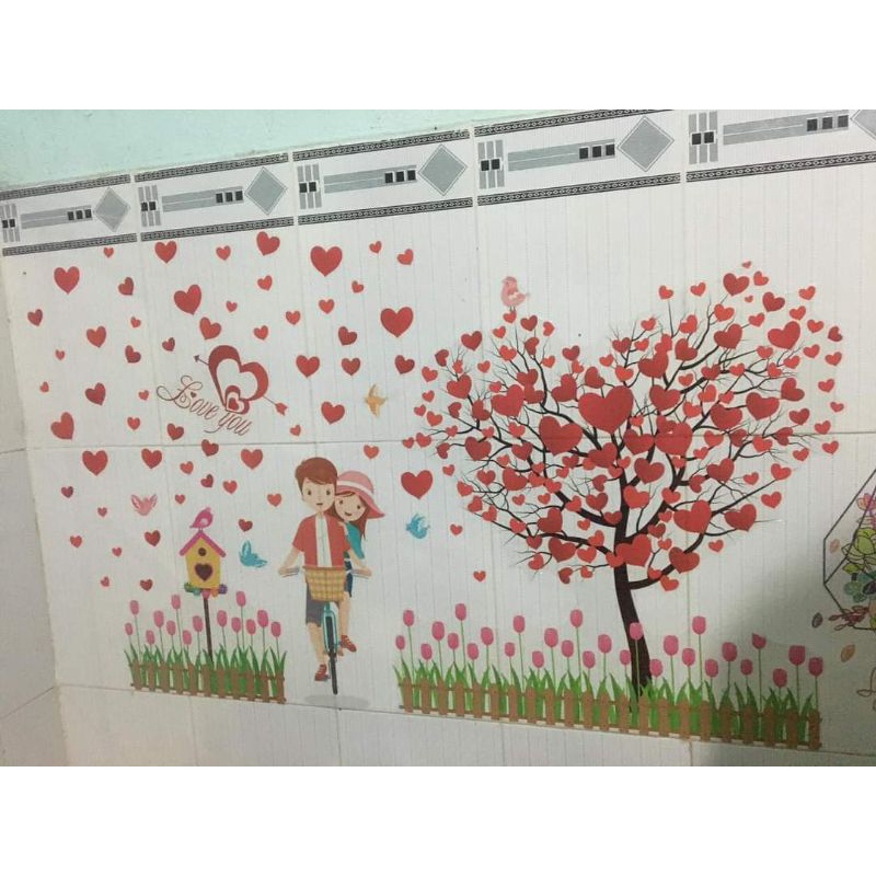 Decal dán tường, Decal trang trí phòng ngủ, phòng khách siêu xinh.