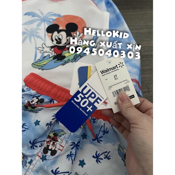 B195 - Bộ bơi Mickey dài tay chống nắng cho bé