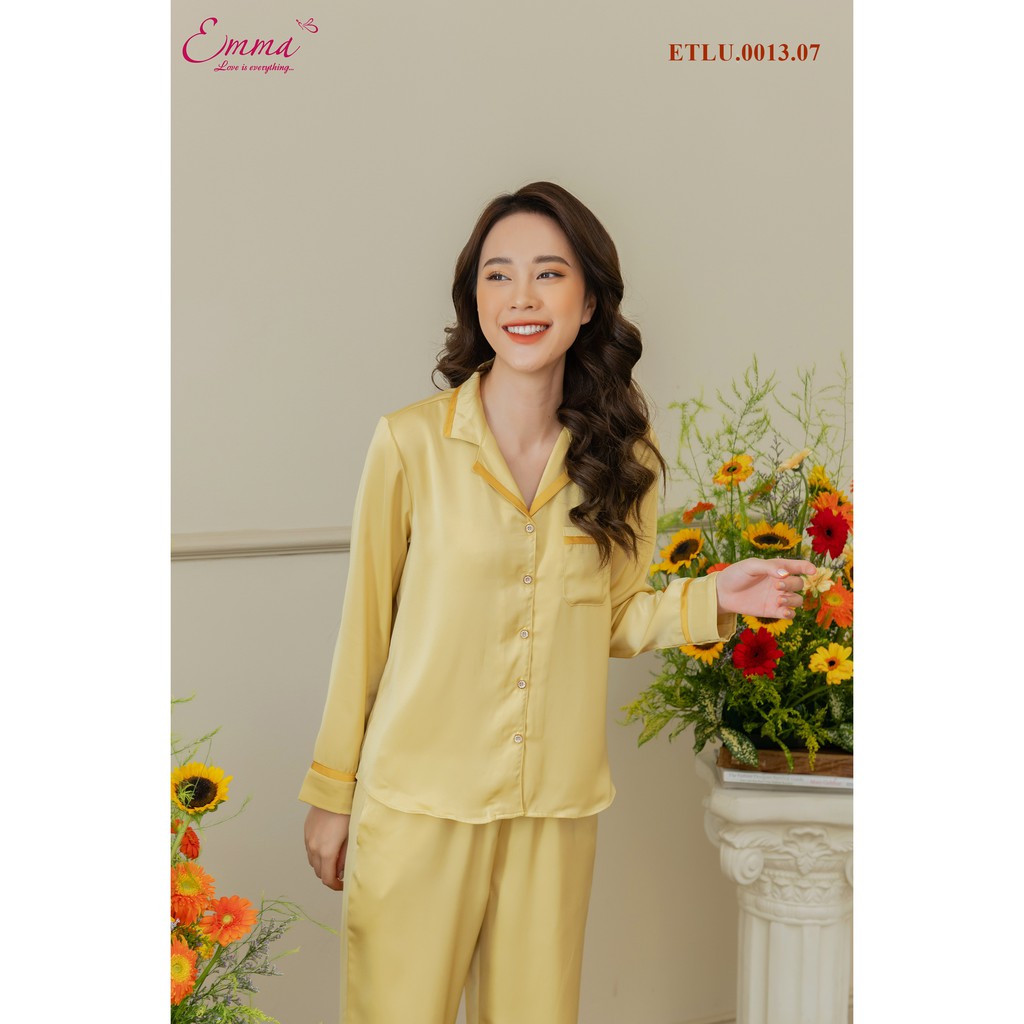 Bộ Đồ Mặc Nhà Lụa gấm - Thời Trang Emma ETLU.0013.07