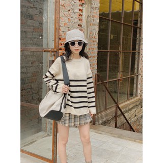 Áo len kẻ vặn gấu LEN65 1994closet