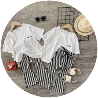 Set áo thun phôm rộng quần ống loe cho Bé